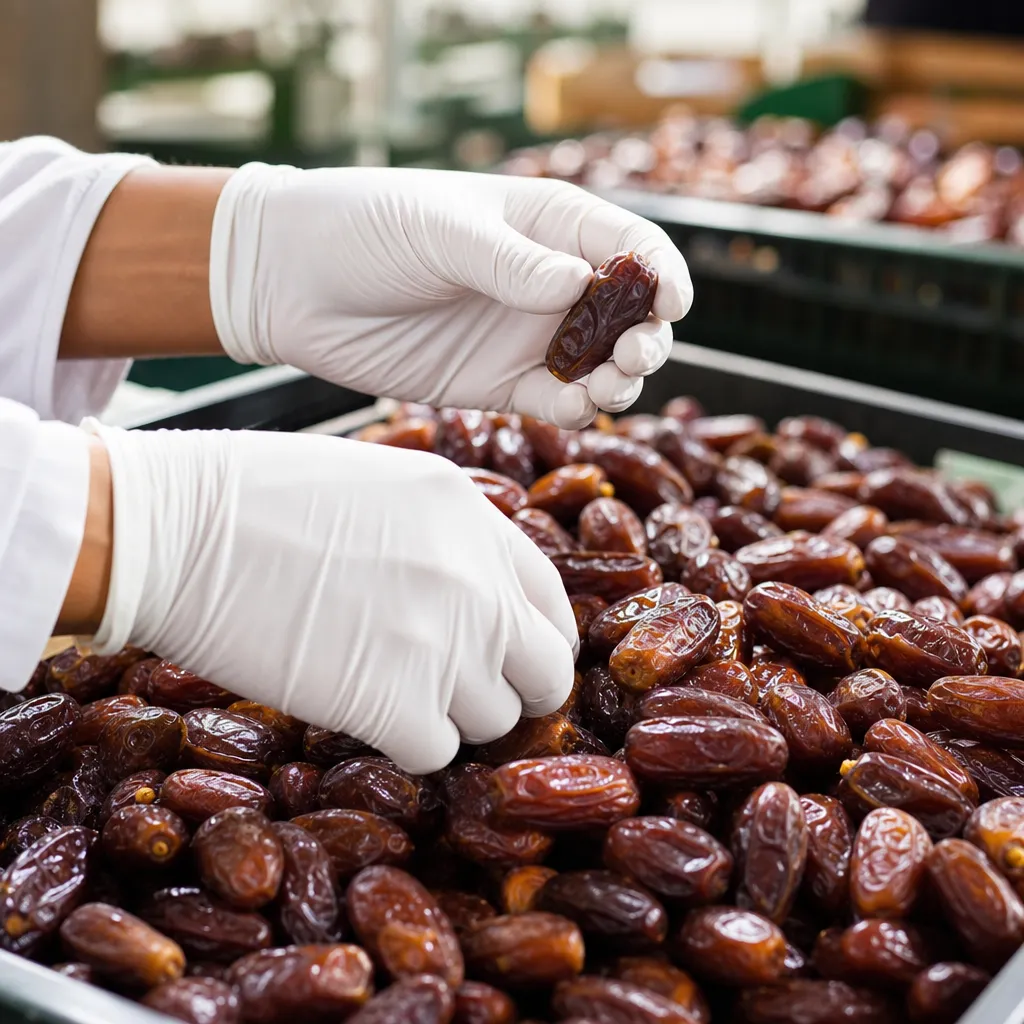 Seleksi dan pemeriksaan kualitas kurma langsung di sumber oleh Kurma Barari